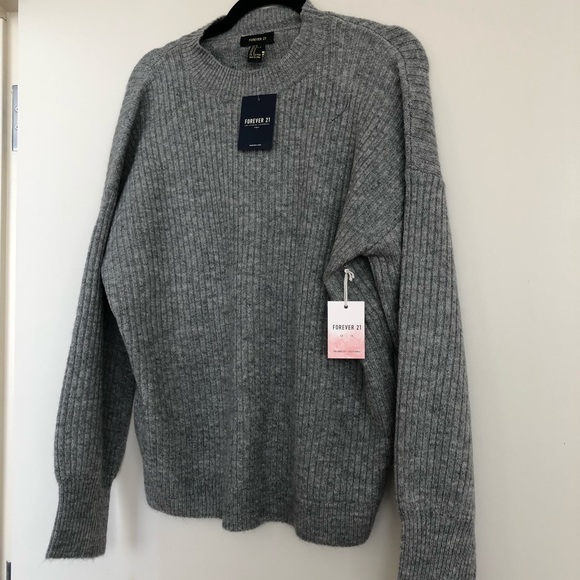 Ribbed Knit Balloon Sleeve Sweater - Picture 5 of 5